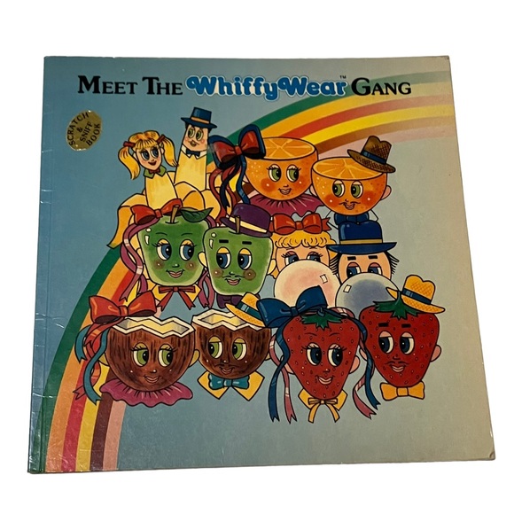 Vintage 80s Meet The Whiffy Wear Gang Scratch & Sniff Book Scented Fruits - Picture 1 of 8